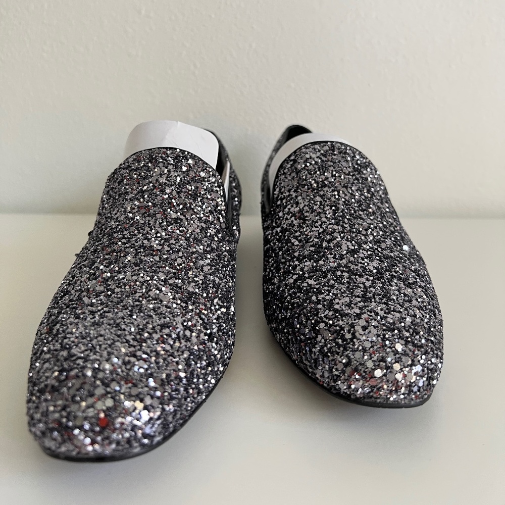 Donald Pliner Gunmetal Glitter Loafer
